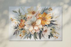 Watercolor Flowers Bouquets, illustration Background Product Image 2