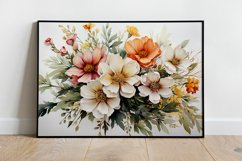 Watercolor Flowers Bouquets, illustration Background Product Image 2