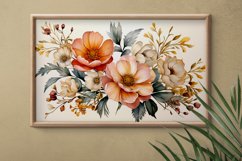 Watercolor Flowers Bouquets, illustration Background Product Image 2