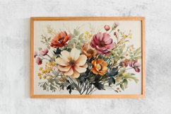 Watercolor Flowers Bouquets, illustration Background Product Image 2