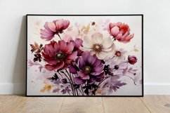 Watercolor Flowers Bouquets, illustration Background Product Image 2