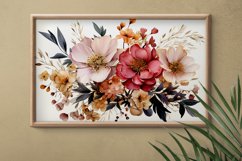 Watercolor Flowers Bouquets, illustration Background Product Image 2