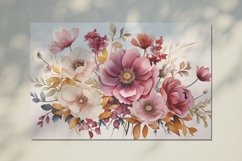 Watercolor Flowers Bouquets, illustration Background Product Image 2