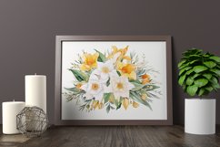 Watercolor Flowers Bouquets, illustration Background Product Image 2