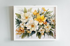 Watercolor Flowers Bouquets, illustration Background Product Image 2