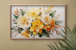 Watercolor Flowers Bouquets, illustration Background Product Image 2