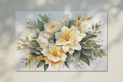 Watercolor Flowers Bouquets, illustration Background Product Image 2