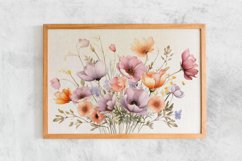 Watercolor Flowers Bouquets, illustration Background Product Image 2