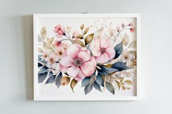 Watercolor Flowers Bouquets, illustration Background Product Image 2