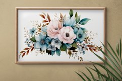 Watercolor Flowers Bouquets, illustration Background Product Image 2