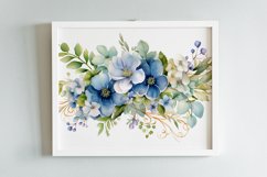 Watercolor Flowers Bouquets, illustration Background Product Image 2