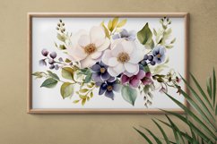Watercolor Flowers Bouquets, illustration Background Product Image 2