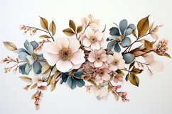 Watercolor Flowers Bouquets, illustration Background Product Image 1