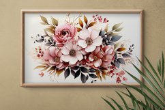 Watercolor Flowers Bouquets, illustration Background Product Image 2