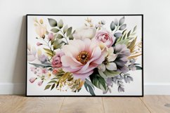 Watercolor Flowers Bouquets, illustration Background Product Image 2