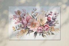 Watercolor Flowers Bouquets, illustration Background Product Image 2