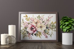 Watercolor Flowers Bouquets, illustration Background Product Image 2