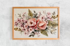 Watercolor Flowers Bouquets, illustration Background Product Image 2