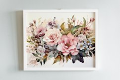 Watercolor Flowers Bouquets, illustration Background Product Image 2