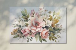 Watercolor Flowers Bouquets, illustration Background Product Image 2