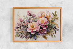 Watercolor Flowers Bouquets, illustration Background Product Image 2