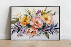 Watercolor Flowers Bouquets, illustration Background Product Image 2