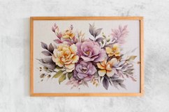 Watercolor Flowers Bouquets, illustration Background Product Image 2