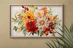 Watercolor Flowers Bouquets, illustration Background Product Image 2