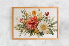 Watercolor Flowers Bouquets, illustration Background Product Image 2