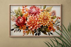 Watercolor Flowers Bouquets, illustration Background Product Image 2