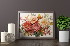 Watercolor Flowers Bouquets, illustration Background Product Image 2