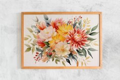Watercolor Flowers Bouquets, illustration Background Product Image 2