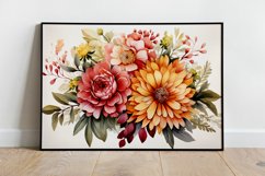 Watercolor Flowers Bouquets, illustration Background Product Image 2