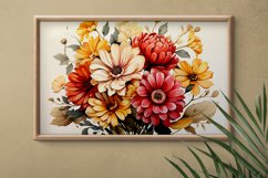 Watercolor Flowers Bouquets, illustration Background Product Image 2