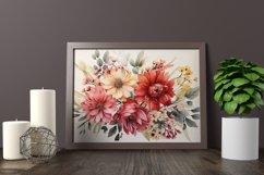 Watercolor Flowers Bouquets, illustration Background Product Image 2