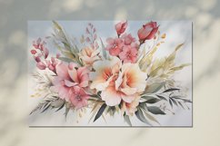 Watercolor Flowers Bouquets, illustration Background Product Image 2