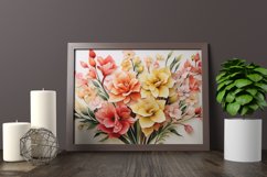 Watercolor Flowers Bouquets, illustration Background Product Image 2