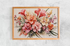 Watercolor Flowers Bouquets, illustration Background Product Image 2