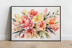 Watercolor Flowers Bouquets, illustration Background Product Image 2