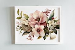 Watercolor Flowers Bouquets, illustration Background Product Image 2