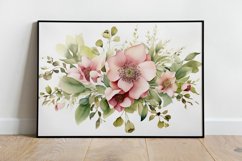 Watercolor Flowers Bouquets, illustration Background Product Image 2