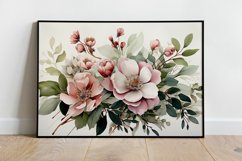 Watercolor Flowers Bouquets, illustration Background Product Image 2