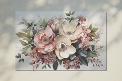 Watercolor Flowers Bouquets, illustration Background Product Image 2