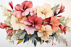 Watercolor Flowers Bouquets, illustration Background Product Image 1