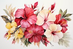 Watercolor Flowers Bouquets, illustration Background Product Image 1