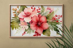 Watercolor Flowers Bouquets, illustration Background Product Image 2