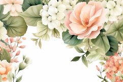 Watercolor Flowers Bouquets, illustration Background Product Image 1