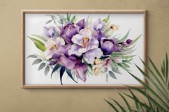 Watercolor Flowers Bouquets, illustration Background Product Image 2