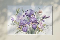 Watercolor Flowers Bouquets, illustration Background Product Image 2