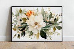 Watercolor Flowers Bouquets, illustration Background Product Image 2